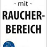 Türschild - RAUCHERBEREICH WILLKOMMEN - Gr. ca. 30x50cm - 300935