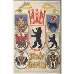 Magnet Nostalgie - Wappen Berlin - Gr. ca. 8 x 5,5 cm - 38716 - Küchenmagnet