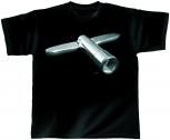 T-Shirt unisex mit Print - Southern Cross - von ROCK YOU© MUSIC SHIRTS - 10370 schwarz - Gr. S - XXL