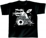 T-Shirt mit Print - Kroko Power - 10374 - von ROCK YOU MUSIC SHIRTS - Gr. S-2XL