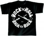 T-Shirt Unisex - Back to Back - von ROCK YOU MUSIC SHIRTS - mit zweiseitigem Motiv - 10365 - Gr. S-XXL