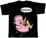 T-Shirt unisex mit Print - baldissoweit Trompete - von ROCK YOU MUSIC SHIRTS - 10363 schwarz - Gr. XL