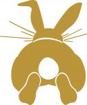 Aufkleber Applikation - Kaninchen - AP1238 - gold / 30cm