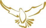 Aufkleber Applikation - Taube - AP1407 - gold / 40cm