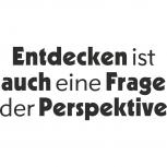 Auto-Aufkleber Wohnwagen Applikation eckig - Entdecken ist auch eine Frage - AP1616 Gr. ca. 60cm x 26cm