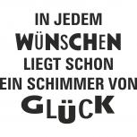 Auto-Aufkleber Wohnwagen Applikation - In jedem Wünschen liegt - AP1624 Gr. ca. 60cm x 48cm