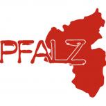 Aufkleber Applikation - Pfalz - AP1731 - rot