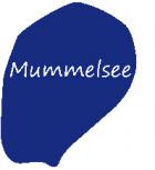PVC- Applikations- Aufkleber "Mummelsee"  25 cm groß in 8 Farben  AP2030 blau