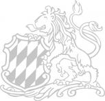 Aufkleber Wandapplikation - Bayern Löwe Wappen - AP4025-3 - silber / 25cm