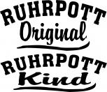 Applikationsaufkleber - Ruhrpott Original Ruhrpott Kind -AP4203 Gr. ca. 15cm
