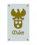 Zunftschild Handwerkerschild - Maler - beschriftet auf edler Acryl-Kunststoff-Platte – 309448 gold
