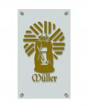 Zunftschild Handwerkerschild - Müller - beschriftet auf edler Acryl-Kunststoff-Platte – 309433 gold