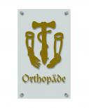Zunftschild Handwerkerschild - Orthopäde - beschriftet auf edler Acryl-Kunststoff-Platte – 309424 gold