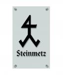 Zunftschild Handwerkerschild - Steinmetz - beschriftet auf edler Acryl-Kunststoff-Platte – 309432 schwarz