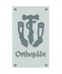 Zunftschild Handwerkerschild - Orthopäde - beschriftet auf edler Acryl-Kunststoff-Platte – 309424 silber