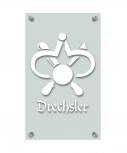 Zunftschild Handwerkerschild - Drechsler - beschriftet auf edler Acryl-Kunststoff-Platte – 309446 weiß