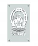 Zunftschild Handwerkerschild - Schmied - beschriftet auf edler Acryl-Kunststoff-Platte – 309408 weiß