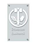 Zunftschild Handwerkerschild - Deutsches Handwerk - beschriftet auf edler Acryl-Kunststoff-Platte – 309415 weiß