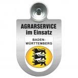 Einsatzschild für Windschutzscheibe incl. Saugnapf - Agrarservice im Einsatz - 309739-1 Region Baden-Württemberg