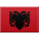 Küchenmagnet - Länderflagge Albanien - Gr.ca. 8x5,5 cm - 38004 - Magnet