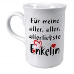 Keramiktasse mit Aufdruck Für die beste Enkelin der Welt 57274