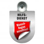 Einsatzschild Windschutzscheibe incl. Saugnapf - HILFSDIENST - 309796