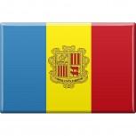Küchenmagne - Länderflagge Andorra - Gr.ca. 8x5,5 cm - 38005 - Magnet