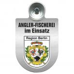 Einsatzschild Windschutzscheibe incl. Saugnapf - Angler-Fischerei im Einsatz - 309373-14  - Region Berlin