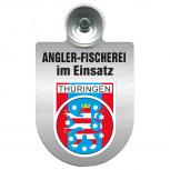 Einsatzschild Windschutzscheibe incl. Saugnapf - Angler-Fischerei im Einsatz - 309373-13  - Region Thüringen