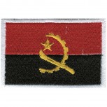 Aufnäher Länderflagge - Angola - 20441 - Gr. ca. 8 x 5cm