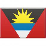 Küchenmagnet - Länderflagge Antigua und Barbuda - Gr.ca. 8x5,5 cm  - 38007 - Magnet