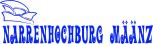 (AP2042) Applikations- Schrift- Aufkleber / Beschriftung Dekor „Narrenhochburg Määnz“