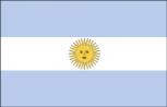 Auto-Fahne - Argentinien - Gr. ca. 40x30cm - 78014 - Autoländerfahne  mit Klemmstab