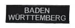 AUFNÄHER - Baden Württemberg - 00028 - Gr. ca. 11,5 x 3,5cm  Stick Applikation Patches