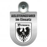 Einsatzschild Windschutzscheibe incl. Saugnapf - Auslieferungsfahrer im Einsatz - 309365 Region Preussen