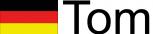 Aufkleber Namensaufkleber mit Länderflagge LKW PKW Auto Motorrad - AP4680 - Höhe ca. 2,4cm Flagge - Tom