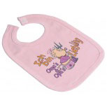 Baby-Lätzchen - Sabbertuch mit Druckmotiv - Ich bin Omas und Opas Liebling - 08404 rosa