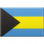 Küchenmagnet - Länderflagge Bahamas - Gr.ca. 8cm x 5,5 cm - 38014 - Magnet