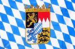 Deko-Fahne - Bayern Wappen - Gr. ca. 150x90 cm - 24006