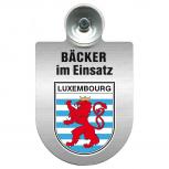 Einsatzschild Windschutzscheibe incl. Saugnapf - Bäcker im Einsatz - 309748 - Region Luxembourg