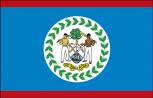 Stockländerfahne - Belize - Gr. ca. 40x30cm - 77024 - Länderflagge Hissfahne