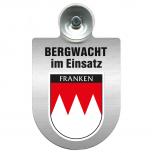 Einsatzschild Windschutzscheibe incl. Saugnapf - Bergwacht im Einsatz - 393807 - Region Franken