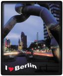 Mousepad Mauspad mit Motiv - I love Berlin - 22541 - Gr. ca. 24 x 20 cm