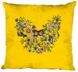 Deko- Kissen mit Print - Schmetterling - K09840 gelb