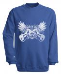 Sweatshirt - Rock´n Roll - S10248 - blau / XXL
