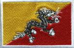 Aufnäher - Bhutan Fahne - 21577 - Gr. ca. 8 x 5 cm