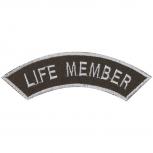 Aufnäher - LIFE MEMBER - 01860 - Gr. ca. 10 x 2,5cm - Patches Stick Applikation