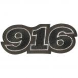 AUFNÄHER - 916 - 04345 - Gr. ca. 8,5 x 3 cm - Patches Stick Applikation