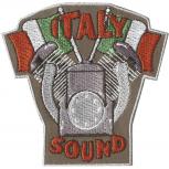 AUFNÄHER - Italy Sound - 04369 - Gr. ca. 8,5 x 8 cm - Patches Stick Applikation