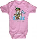 Babystrampler mit Print – Oktoberfest - i love it- 12733 pink – Gr.0-24 Monate